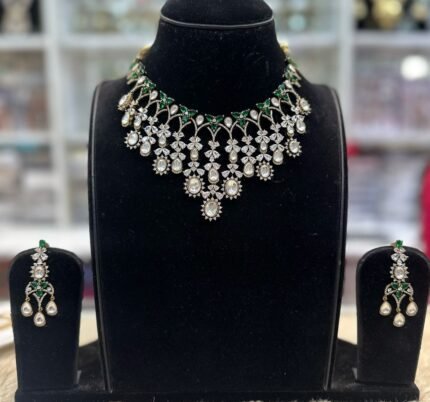kundan mosonite set