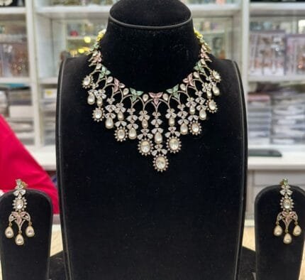 kundan mosonite set