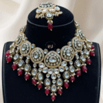 Royal Elegance Red Kundan Set by Rubela Store – Timeless Bridal Glamour