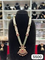 Real Look Kiyani Kundan with Mina Kaari Pendant Set – Premium Jewellery by Rubela Store - Image 2