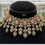 Rubela Real Look Mozonite Set with Pink Colour – Elegant Sparkle
