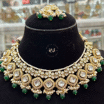 Rubela Real Look Kundan Green Set – Royal Charm by Rubela Store