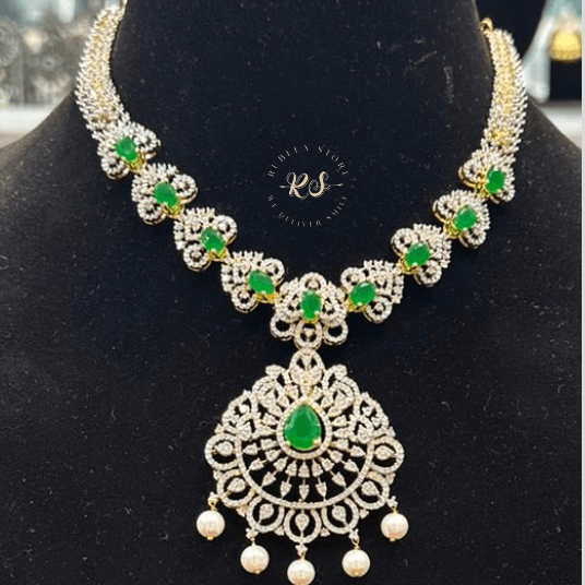 Untitled design (53) Rubela Royal Glow: Real Look Golden with Green Colour Set ✨ - Image 1