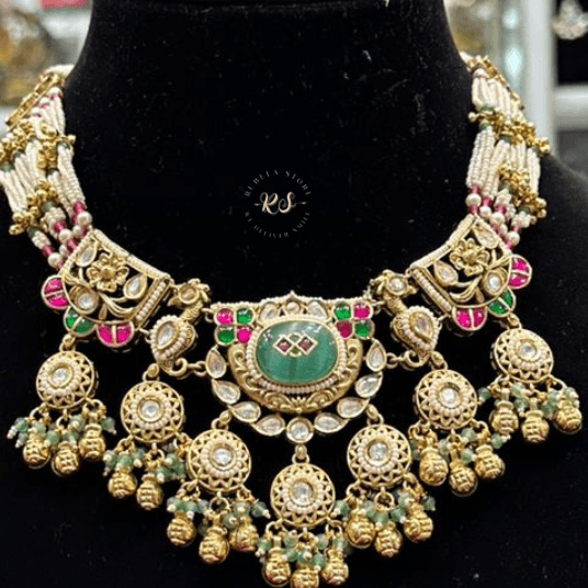 Untitled design (6) Rubela Real Look Golden Mint Heritage Set – Royal Charm in Every Detail - Image 1