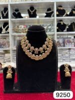 Rubela Real Look Golden Double Layer Set – Shine with Royal Elegance - Image 2