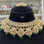 💚 Real Look Kundan Polki Green Set – A Royal Touch by Rubela Store
