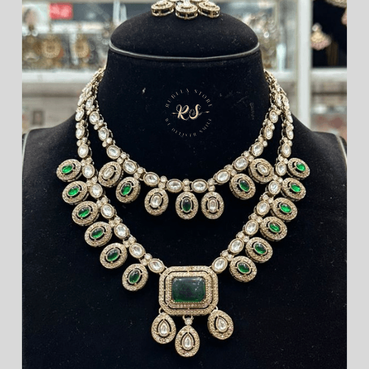 Untitled design (2) Real Look Mozonite Double Layer Set – Elegant Sparkle from Rubela Store - Image 1