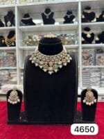 Real Look Kundan Polki Double Tone Antique Set – Royal Grace by Rubela Store - Image 2