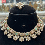 Real Look Mozonite Set with Soft Mint Pink Colour