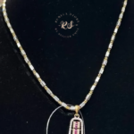 Elegant Diamond Look Pendant Set Without Chain for women