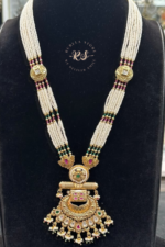 Real Look Golden Pendant Mala Set for a Graceful Look