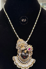 Elegant Diamond Look Pendant Set Without Chain