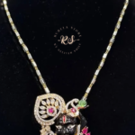 Elegant Diamond Look Pendant Set Without Chain for Women
