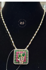 Elegant Diamond Look Pendant Set Without Chain for a Timeless Style