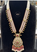 Royal Elegance Kundan Meenakari Pendant Mala Set