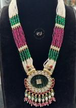 Royal Charm Real Look Kundan Pendant Mala Set for Traditional Elegance