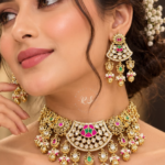 Royal Glow Real Gold Look Kundan Jewellery Set for Women