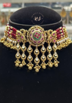 Royal Heritage Real Gold Look Choker Set for Women