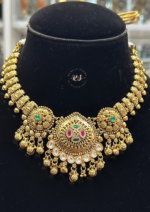 Elegant Real Gold Look Jewellery Set for Women