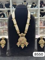 Elegant Real Gold Look Pendant Mala Set for Festive and Traditional Wear - Image 2