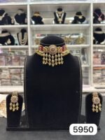 Royal Heritage Real Gold Look Choker Set for Women - Image 2