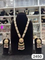 Real Gold Look Pendant Mala Set for a Royal Ethnic Look - Image 2