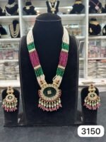 Royal Charm Real Look Kundan Pendant Mala Set for Traditional Elegance - Image 2