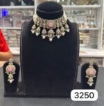 Real Look Kundan Pink Mint Choker Set for Royal Ethnic Elegance - Image 2