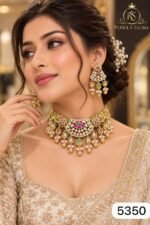 Royal Glow Real Gold Look Kundan Jewellery Set for Women - Image 2